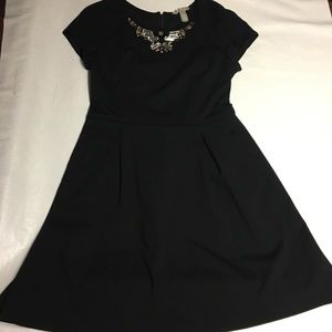 Banana Republic Black Jeweled Dress size 10